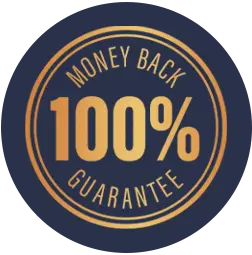 Manufacturer seal stating a 60-day money-back guarantee